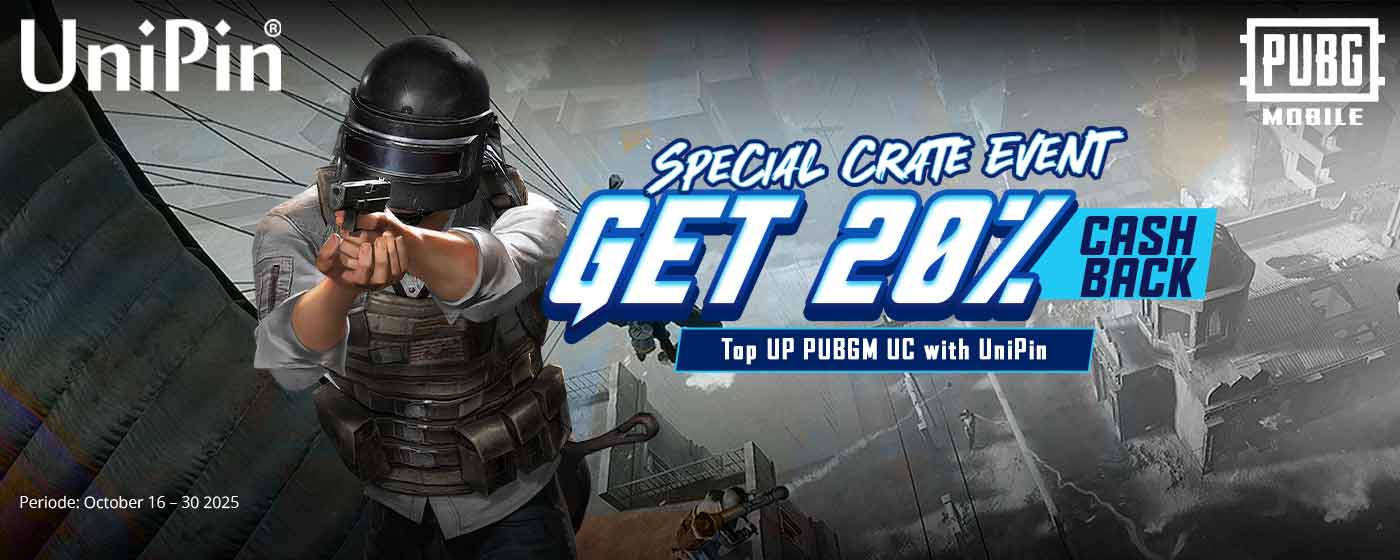 Enjoy Up to 20% Cashback on PUBG MOBILE UC Top-Ups – Special Crate Event (US)